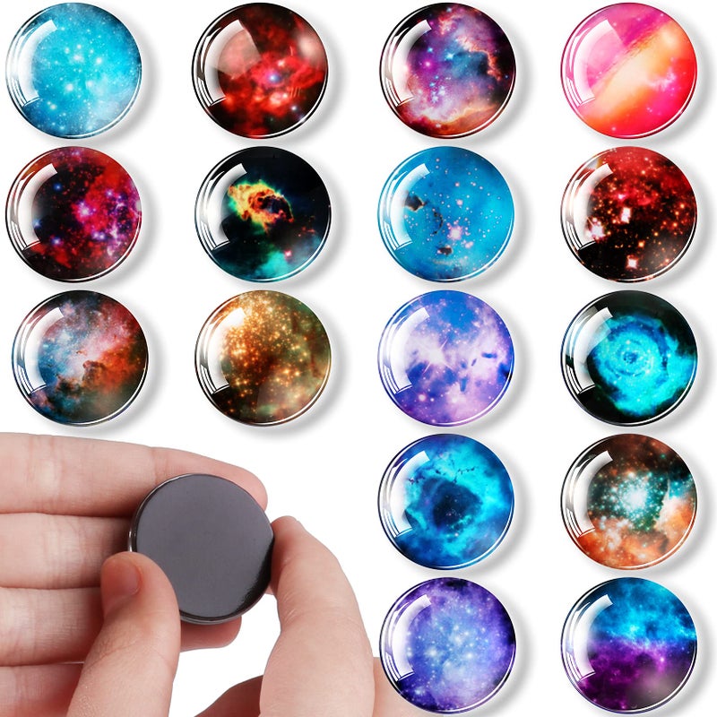 FINDMAG 24 Pack Refrigerator Magnets Decorative, Whiteboard Magnets, Glass 3D Cute Fridge Magnets, Small Magnet for Fridge, Office, Home, Kitchen, Cabinet, Whiteboard, Photo, Gift, Valentine's Day - Image 3